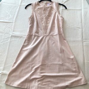 Francescas light tan/beige suede dress